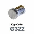 Global Replacement Lock Cylinder, For Non-Master Key Applications, For use in Locks with Key Code G322 KC-SNM-NK-322